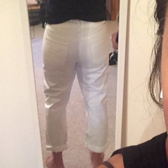 White tom girl jeans capris new with tags Sz 12 - Picture 9 of 9